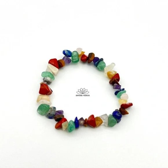 Aligned Chakras Bracelet | Natural Crystal Gemstones - Picture 6 of 6
